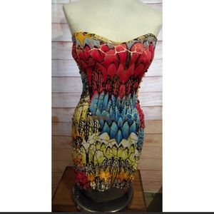 Size Large gold splattered dress